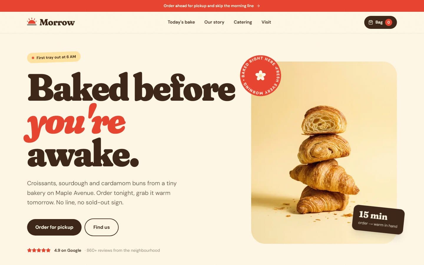 Morrow Bakehouse website